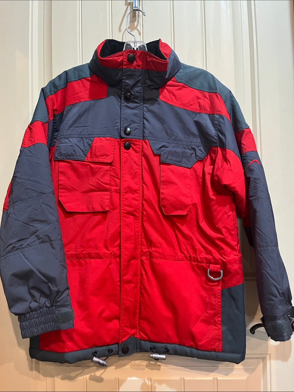Polar Edge Boys' Red and Gray Ski Jacket size Large